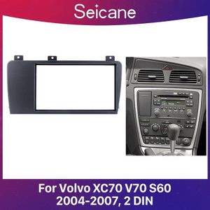 Seicane Dubbele Din Black Autoradio Fascia Frame Voor 2004 2005 2006 2007 Volvo XC70 V70 S60 Installatie Trim Dashboard panel Kit