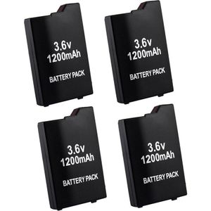 4 Stuks 1200Mah 3.6V Lithium Ion Oplaadbare Batterij Pack Voor Sony Psp 2000 Psp 3000 Vervangende Batterij Voor sony PSP-S110 Console