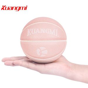 Kuangmi Mini Basketbal Roze 13 cm Maat 1 Indoor Ourdoor Bal voor Kids Kinderen Baby Games Speelgoed Basketballen Accessoire
