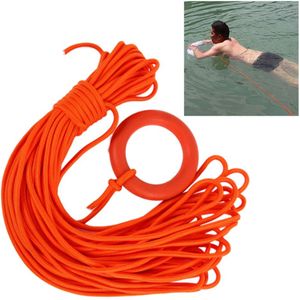 30 Meter Bundel Diameter 8Mm Levenslijn Drijvende Ring Armband Drijvende Touw Water Rescue Snorkelen Touw