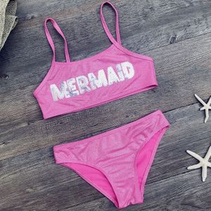 Meisjes Bikini Set Shining Kinderen Kinderen Badmode Badpak Meisjes Biquini Infantil Kids Badpak