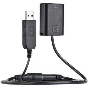 Andoer NP-FW50 Usb Adapter Kabel Dummy Batterij + Dc Power Bank Vervanging Voor AC-PW20 Voor Sony NEX-3/5/6/7 Serie Camera