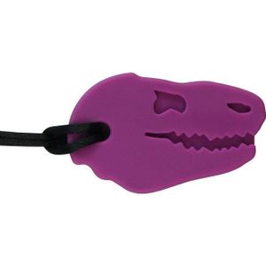 Siliconen Dino Bite Chew Ketting Coolste Dinosaurus Schedel Chewable Baby Bijtring Sieraden Zintuiglijke Speelgoed Voor Kids Kinderen