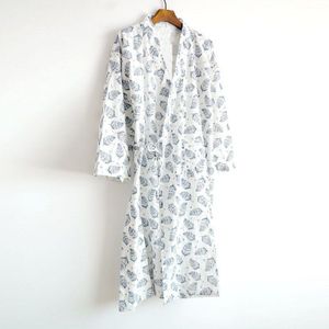 Japanse Zomer En Najaar Mannen Bathro Benightgown Kimono Katoen Gaas Plus Size Pyjama Mannen Nachtkleding Nachtjapon Pijama