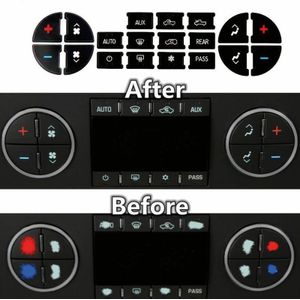 Dash Knop Stickers Kit A/C Voor Chevrolet Gmc Tahoe Onderdelen Accessoires Auto