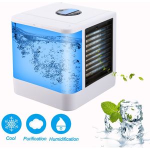 Portable Home Air Conditioner Summer Multifunctional Mini Air Conditioner Fan Humidifier Office Air Cooler 7 Colors