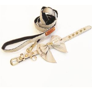 Prachtige Halsband Leash Set Strik Huisdier Kraag Voor Kleine Middelgrote Honden Luxe Halsband Wandelen Lead