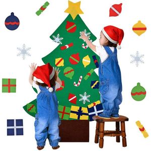 51 Stuk Vilt Kerstboom Decoratie, Afneembare Glitter Ornamenten, Herbruikbaar En Makkelijk Te Hangen En Versieren, perfect Voor Kinderen