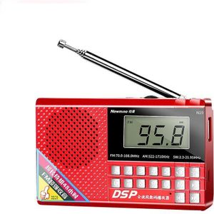 Draagbare Fm/Am/Sw Radio Mini Dsp Radio Ontvanger MP3 Speler Met Led Display Ondersteuning Power Off Geheugen tf Card U Disk Headset Play