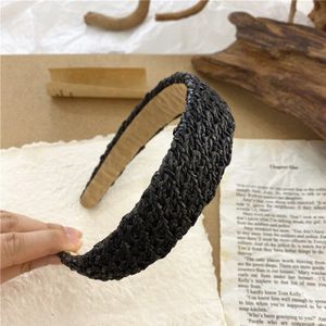 Fflacell Elegante Tweed Hoofdbanden Voor Vrouwen Retro Tulband Franse Haarbanden Breed Hoofd Bands Lady Hoofd Hoepel Tiara Haaraccessoires