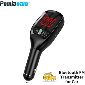 Bluetooth Fm-zender Voor Auto, Bt 5.0 Draadloze Bluetooth Fm Audio Adapter Muziek Speler Car Kit, handsfree Bellen