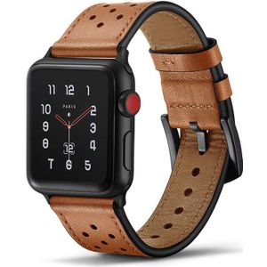 Lederen Horloge Band Voor Apple Horloge 4 44Mm 42Mm Bands Iwatch Serie 1 2 3 Sport Vervanging Band dressy Classi