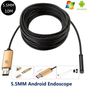 Phone Android Endoscope Waterproof Borescope Micro USB Inspection Video Camera 5.5mm lens 5m/ 10m Hd 640*480 For Smartphone