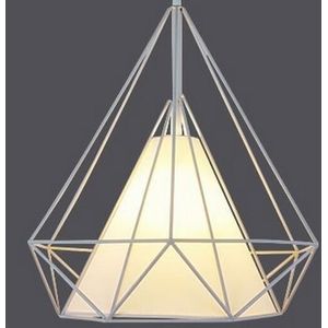 Birdcage kroonluchter scandinavische moderne minimalistische art piramide iron kroonluchter creatief restaurant verlichting met led