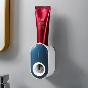Automatische Tandpasta Knijpen Muur Gemonteerde Tandpasta Rack Holder Zonder Ponsen Tandpasta Knijper Badkamer Accessoires Set
