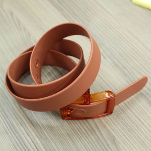 Snoep Kleur Plastic Riemen Voor Vrouwen Mannen Silicone Rubber Tailleband Plastic Gesp Pins Jeans Riemen Zomer Skinny Riem