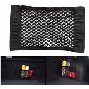 40X25Cm Grid Pocket Houder Auto Styling Accessoires Kofferbak Opbergtas Mesh Netto Auto Styling Bagage Sticker Interieur organizer