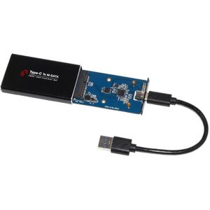 USB3.1 Type C Naar Msata Naar Usb 3.0 Ssd Behuizing Msata Ssd Case Harde Schijf Box Externe Mobiele Case Kabel