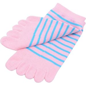 Vrouwen Teen Sokken Toevallige Katoen Streep Vijf Vinger Low Cut Sokken 5 Vingers Leuke Streep Aparte Tenen Sokken mode