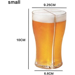 4Pcs Bier Glazen Mok Cup Creatieve Grappige Scheidbare 4 Deel Grote Capaciteit Pul Bier Glazen Beker Transparant Bar Party thuis Bier Mokken