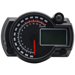 7-Kleur Led Motorfiets RX2N Atv Lcd Digitale Speeeter Toerenteller Meter 15000Rpm