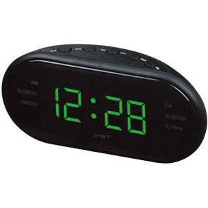 17*6*8.5 Cm Moderne Am/Fm Led Klok Radio Elektronische Desktop Wekker Digitale Tafel Klokken snooze Functie