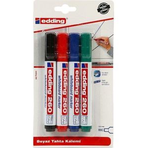 Edding Schrijfbord Pen 260/4Lü Gemengde Leraren Voor Studenten Voor Kids White Board Pen Set