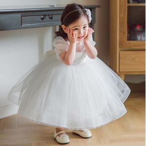 Vestido Infantil Doop Jurk Voor Meisjes Wit 1st Verjaardagsfeestje Bruiloft Bloem Meisje Jurk Meisje Prinses Kerst Kostuum