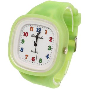 10 Kleuren Quartz Dames Jurk Horloges Vrouwelijke Mannetjes Sport Casual Horloge Siliconen Band Klokken Mannen Vrouwen Horloges