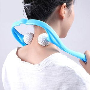 Nek Massage Tool Druk Verlichten Hand Roller Massage Nek Schouder Dual Trigger Punt Zelf Massager
