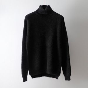 Herfst Winter Oversize Turtlenect Dikke Bont Warme Trui Truien Vrouwen Lange Mouwen Vrouwelijke Toevallige Grote Trui Jumper Split