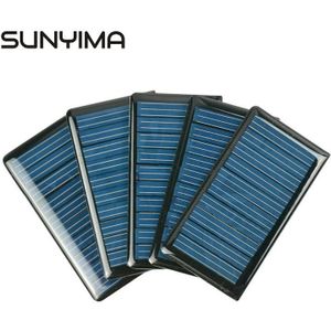 SUNYIMA 10Pcs 68x37MM 5V 60MA Zonnepanelen Epoxy Platen Polykristallijne Spot DIY Solar Batterij charger Painel Solars