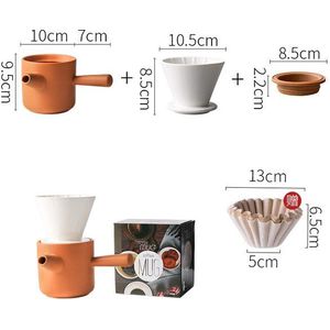 Handgemaakte Koffie Pot Set Keramische Thee Pot Koffie Huishoudelijke Filter Cup Drip Type V60 Espresso Percolator Delen Pot Koffie Gereedschap