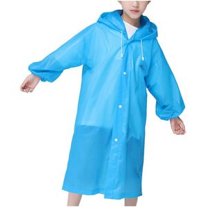 Kinderen Regenjas Outdoor Reizen Mode Regenjas Dikke Transparante Eva Regenjas Wandelen Regenkleding Jas Voor Kind