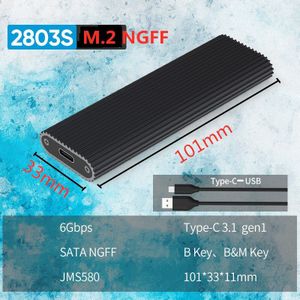 Blueendless Mini M.2 Hard Disk Case 10Gbps Gen1 Gen2 1G In 1 Tweede Aluminium Ssd Behuizing Voor Pc accessoires Ngff Nvme Ssd Case