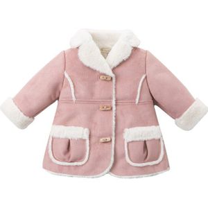 DB11448 dave bella winter baby meisjes leuke zakken jas kinderen tops mode baby peuter bovenkleding