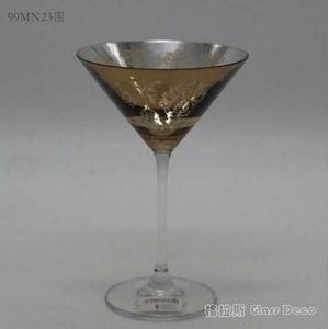 Creatieve galvaniseren rose gold metal crystal glas beker wijn cocktail cup model kamer decoratie