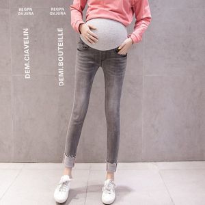 Zwangere Vrouwen Broek Dames Grote Size Abdominale Jeans Herfst Mode Elastische Leggings Moederschap Hoge Taille Broek