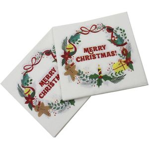 40 Pcs Wegwerp Servetten Kerst Decoratieve Tissue Voor Thuis Restaurant Hotel