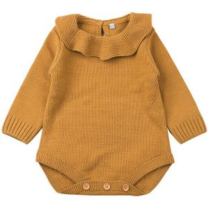 Leuke Pasgeboren Baby Meisjes Knit Warm Ruches Trui Jumpsuit Outfits Set Kids Baby Meisje Winter Kleding