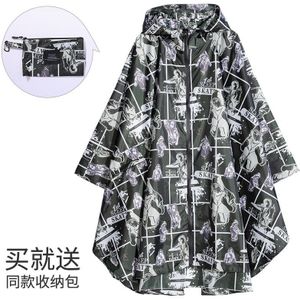 Zhouxiaoxi - Regenjas - Lichtgewicht - Waterdicht - Ademende Poncho - Volwassenen