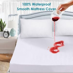 160X200 cm Glad Waterdichte Matras Voor Box Lente Matrashoes BedBug Proof en Hypoallergeen Hoeslaken