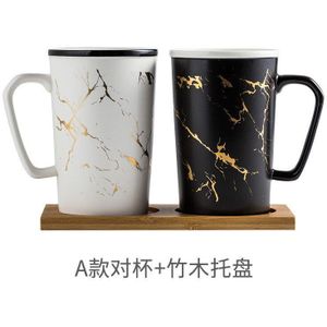 Europese stijl stijl koppels kopjes keramische borstels cups creatieve wassen cups paar tandenborstel cups set