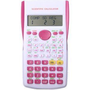 Calculator Uniwise Handheld Multifunctionele Digitale Display 2-Lijn Wetenschappelijke Rekenmachine, Geen Batterij TXTB1