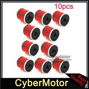 10x Brandstof Olie Filter Voor Yamaha ATV Quad Dirt Motor Bike Raptor 250 YFZ450 WR250