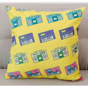 Eenvoudige Stijl Katoen Linnen Decoratieve Sierkussen Covers 2psc 45X45Cm Kussen Case Voor Sofa Kamer Home Decor met Kussen Innerlijke