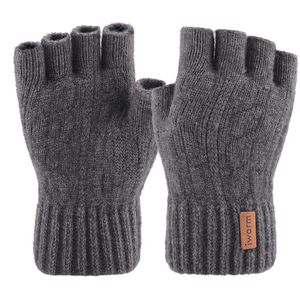 Iwarm Half Vinger Handschoenen Vrouwen En Mannen Gebreide Vingerloze Handschoenen Herfst Winter Verblijf Warme Wanten