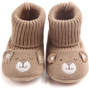 Baby Jongens Meisjes Winter Laarzen Leuke Cartoon Beer Kids Gebreide Super Warme Zachte Schoenen Booties