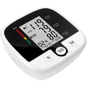Usb Opladen Pols Bloeddrukmeter Digitale Elektrische Tonometer Sphygmomanom Arm Tensiometro Hartslagmeter Gezondheidszorg