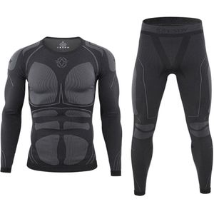 Winter Thermisch Ondergoed Mannen Compressie Base Layer Sport Fietsen Base Lagen Warm Lange Mouwen Sets Voor Fietsen/Wandelen/skiën